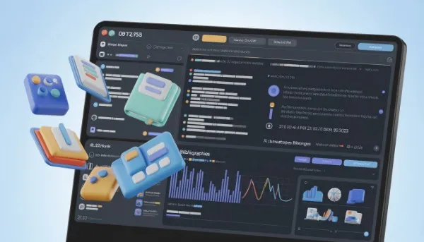 Automated AI software interface for organizing citations and analyzing research data.